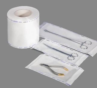 How does Tyvek material enhance the microbial barrier properties of sterilization packaging?