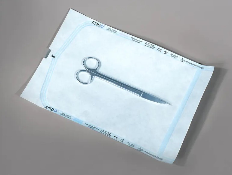 How do sterilization pouches work and how should they be used?