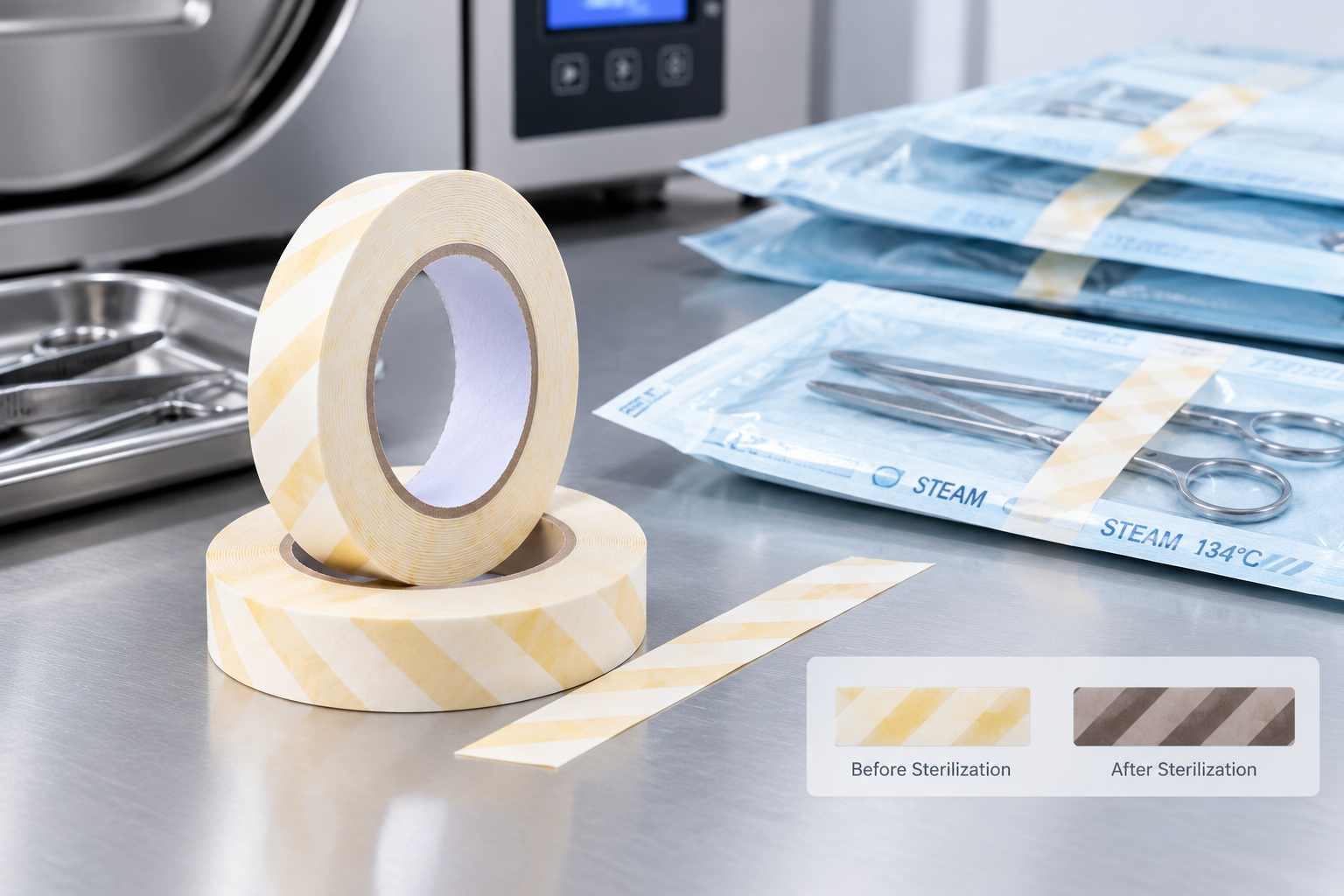 Where Should Indicator Tape Be Placed on Sterilization Packs